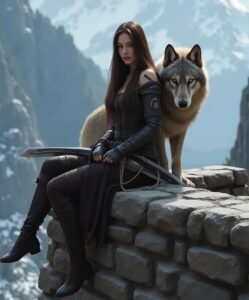 Girl and Wolf the Companion